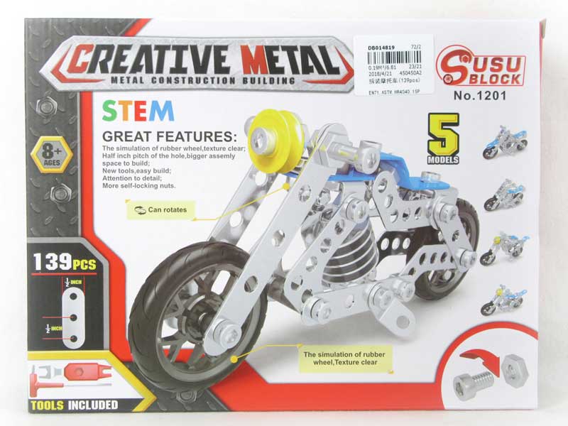 Diy Motorcycle(139pcs toys