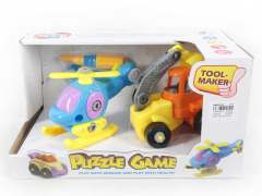 Diy Airplaen & Construction Car toys