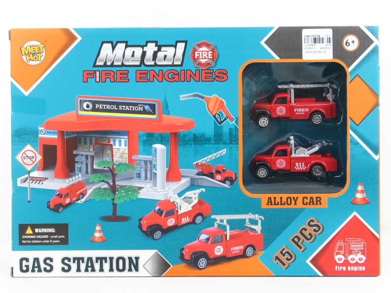 Diy Solid City Gas Station(2S) toys