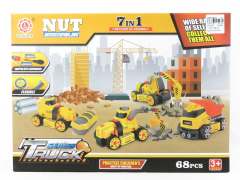 7in1 Diy Blocks Construct Truck Set