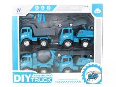 Diy Friction Construction Truck(4in1) toys