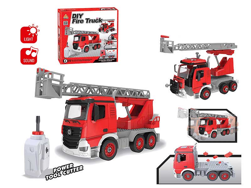 Diy Fire Engine W/L_M toys