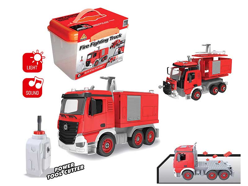 Diy Fire Engine W/L_M toys