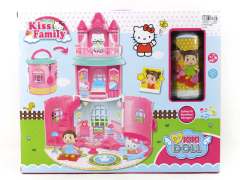 Diy Doll Beverage Cans W/L_M & Castle Toys Set toys