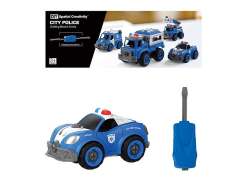 Diy Police Car W/IC_S toys