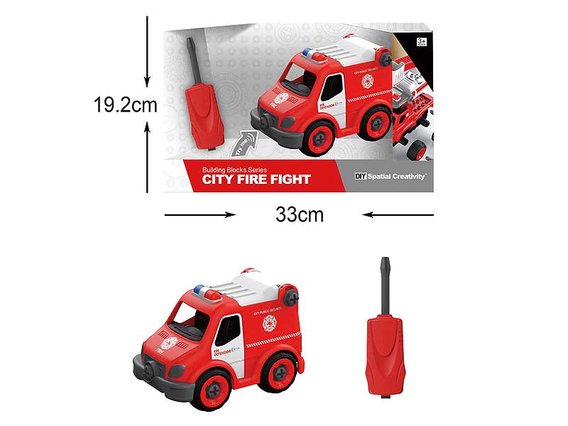 Diy Ambulance W/IC_S toys
