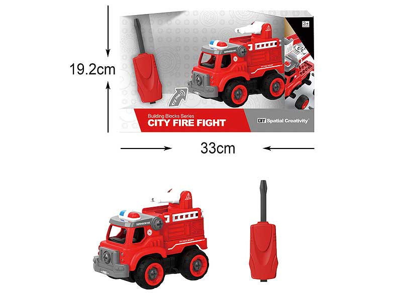 Diy Fire Engine W/IC_S toys