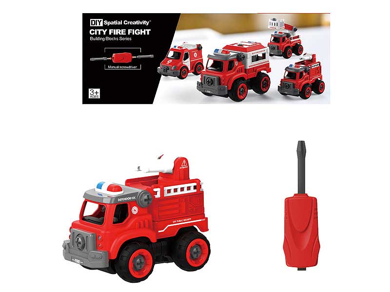 Diy Fire Engine W/IC_S toys