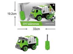 R/C Diy Sanitation Car W/IC_S toys