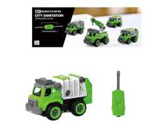 R/C Diy Sanitation Car W/IC_S toys