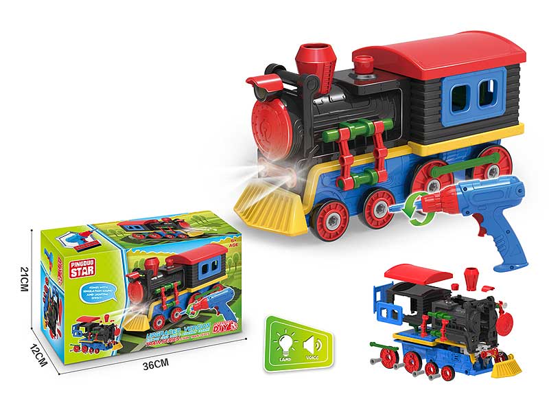Diy Train W/L_M toys