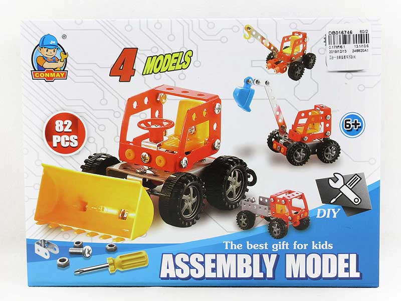 4in1 Diy Car(82pcs) toys