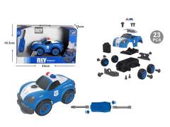 Diy Police Car W/S_IC toys