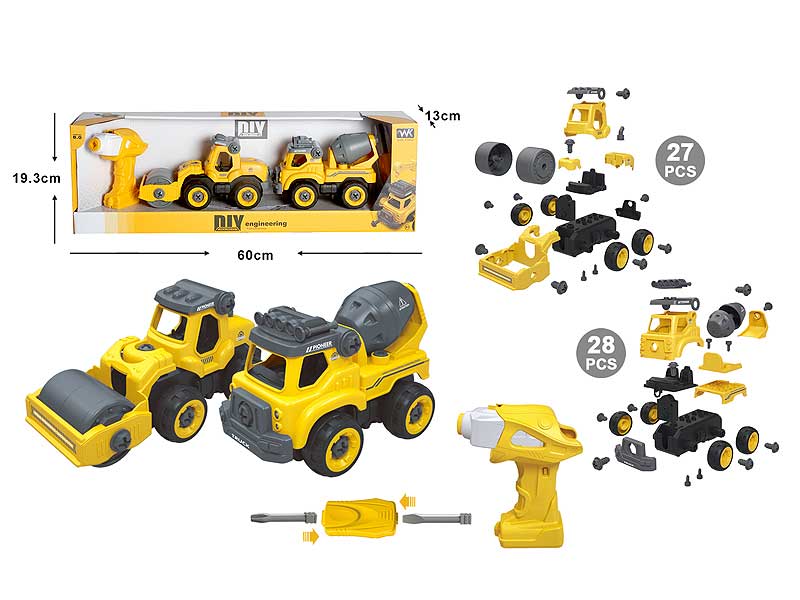 Diy Construction Truck W/S_IC(2in1) toys