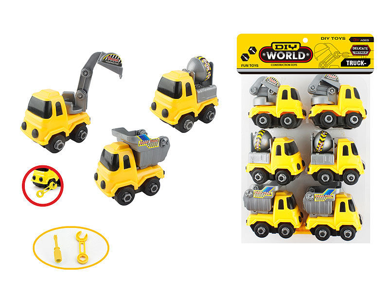 Diy Construction Truck(6in1) toys