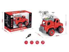 Diy Fire Engine W/L_S toys
