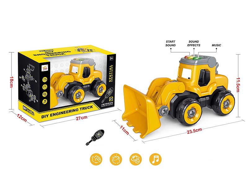 Diy Construction Truck W/L_S toys