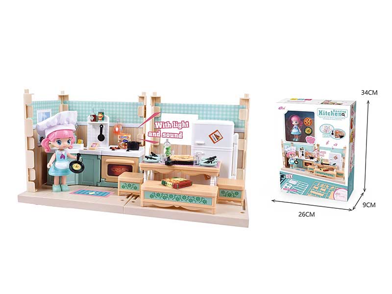 Diy Kitchen Set W/L_S toys
