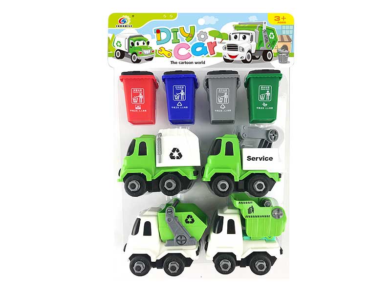 Diy Sanitation Truck Set toys