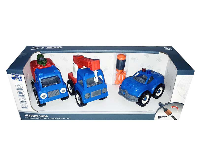 Diy Police Car(3in1) toys