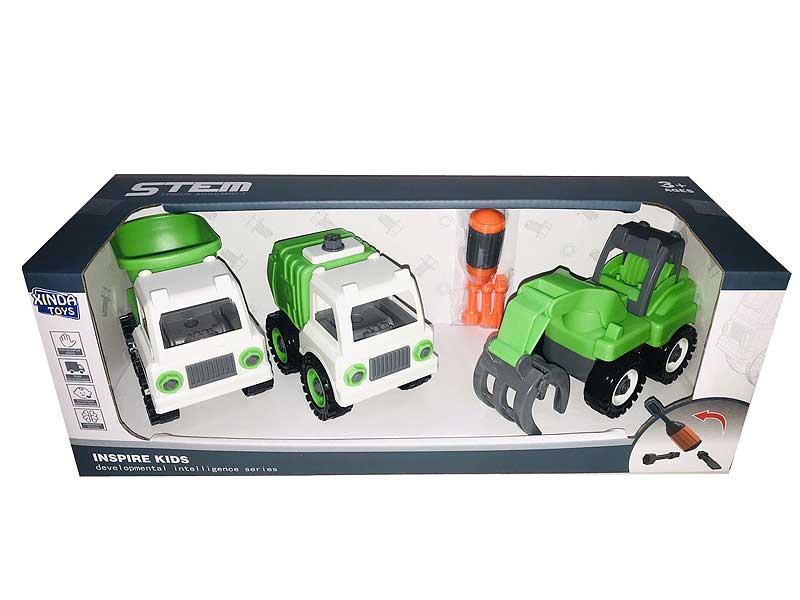 Diy Sanitation Truck(3in1) toys