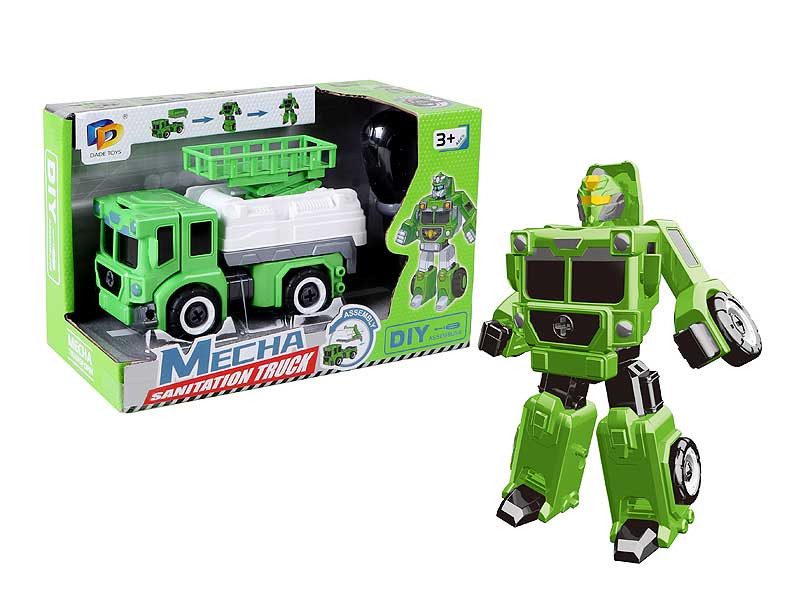 Diy Transforms Sanitation Truck toys
