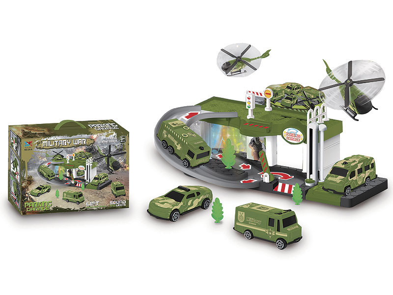 Diy Military Parking Lot W/L_M(2S) toys