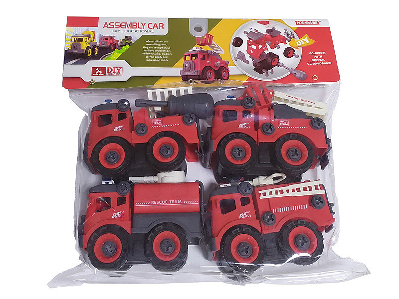 Diy Fire Engine(4in1) toys