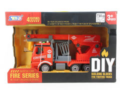 Diy Block Fire Truck W/L_M