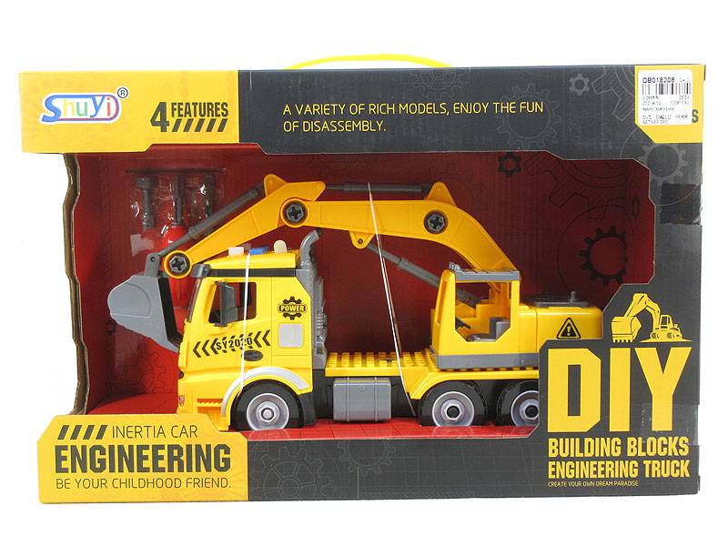 Diy Block Construction Truck W/L_M toys