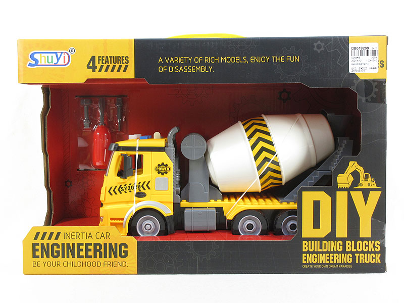 Diy Block Construction Truck W/L_M toys