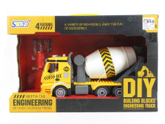 Diy Block Construction Truck W/L_M