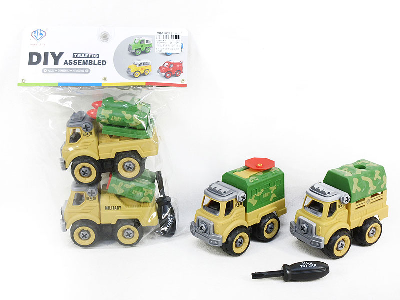 Diy Military Car(2in1) toys