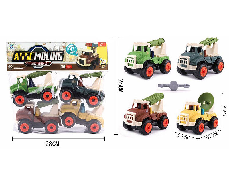 Diy Military Car(4in1) toys