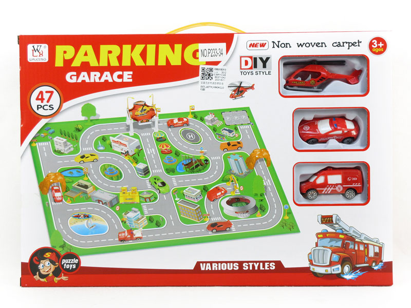 Diy Fire Parking Lot toys