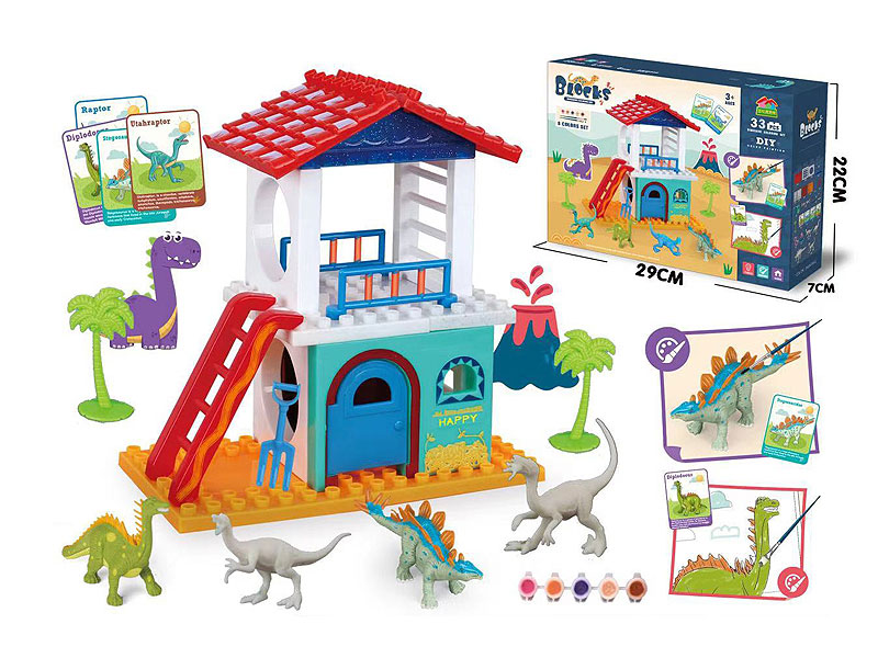 Diy Painted Dinosaur Paradise toys