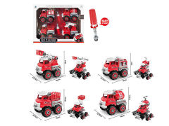 Diy Fire Engine Set(4in1)