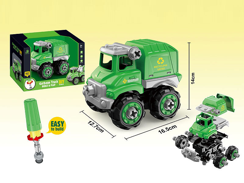 Diy Sanitation Truck Set toys