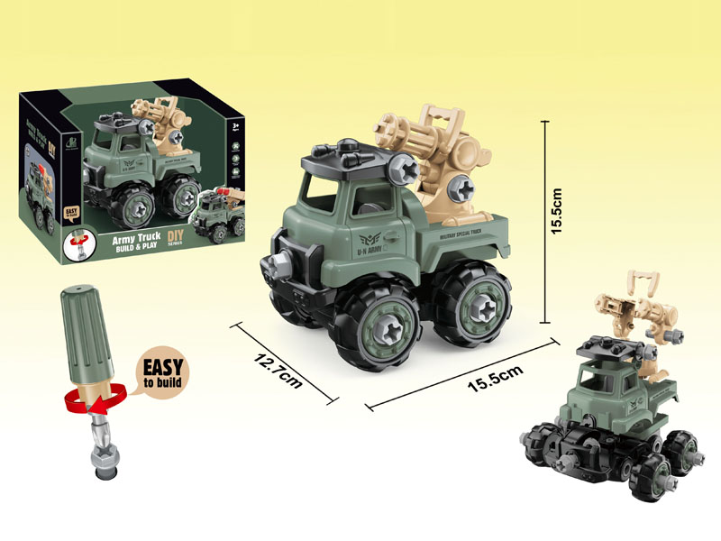Diy Military Car Set toys
