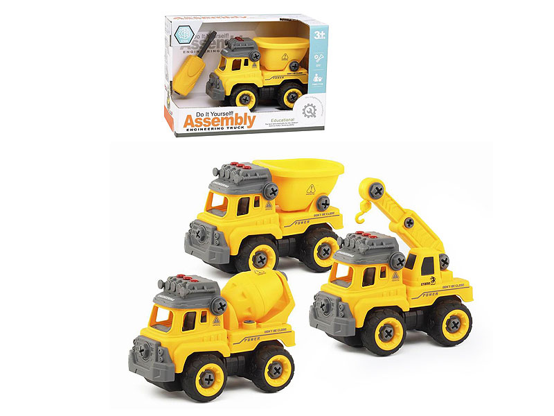 Diy Friction Construction Truck(3S) toys