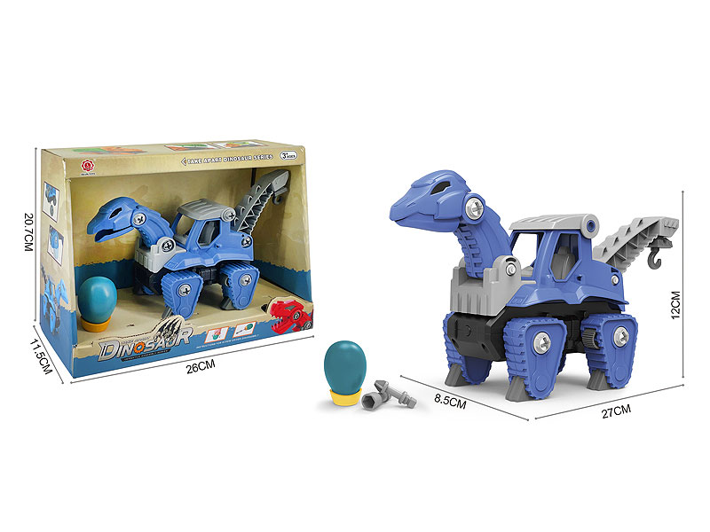 Diy Friction Brachiosaurus Construction Truck W/S toys