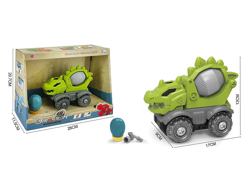 Diy Friction Stegosaurus Mixer toys
