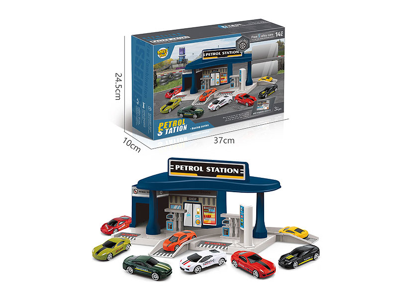 Diy Racing Gas Station Parking Lot toys