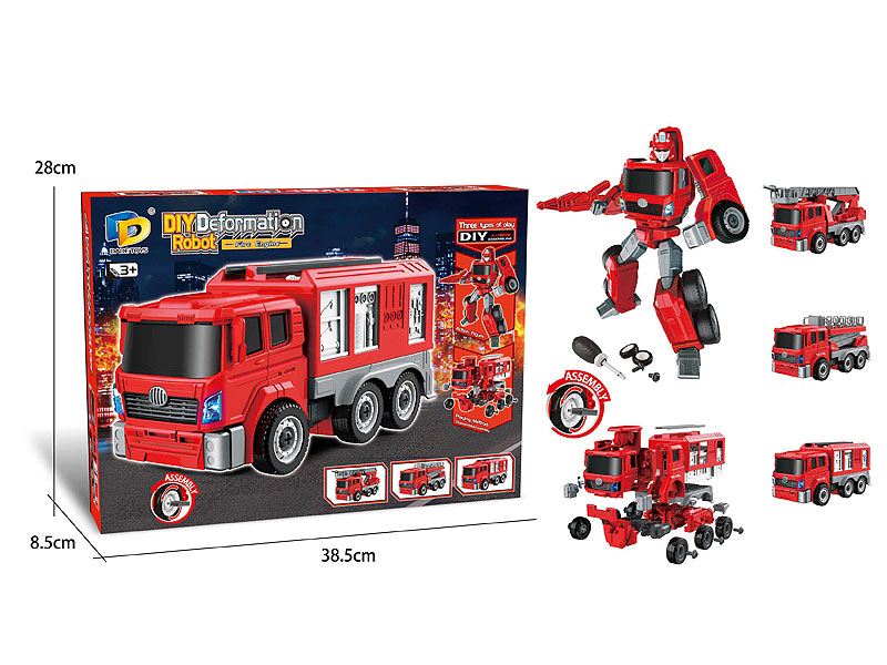 Diy Transforms Fire Engine toys