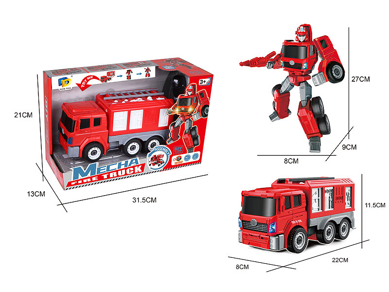 Diy Transforms Fire Engine W/L_M toys