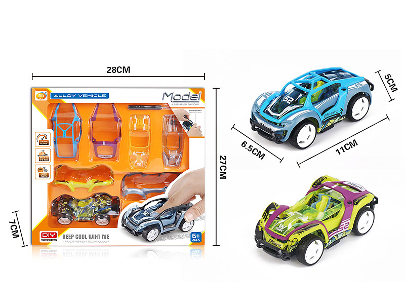 Diy Die Cast Racing Car Pull Back(2C) toys