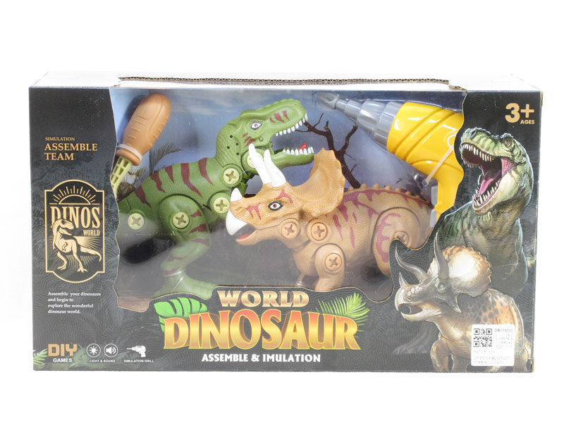 Diy Dinosaur W/L_M(2in1) toys