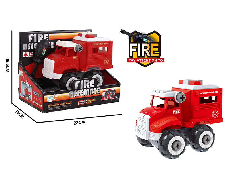 DIY Fire Patrol Car toys