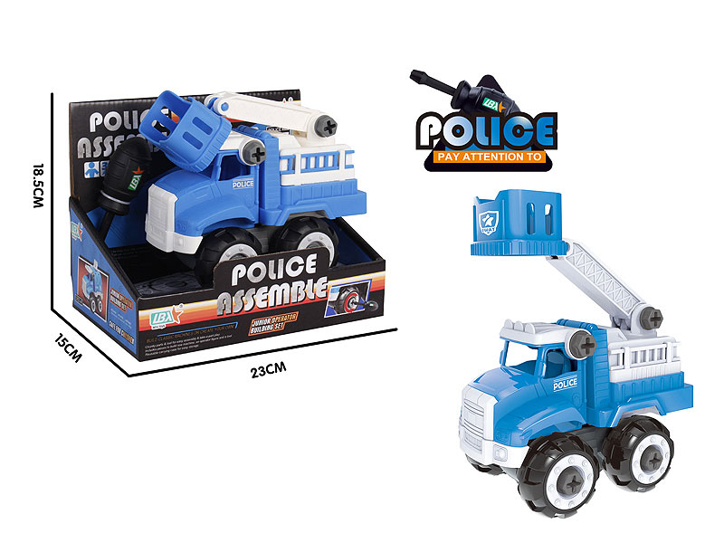 DIY Police Rescue Car toys