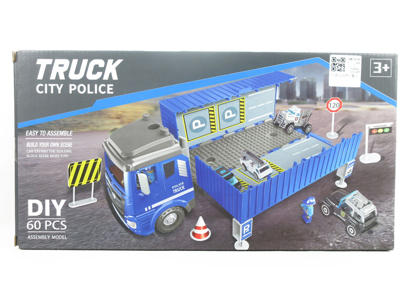 Diy Friction Police Car toys